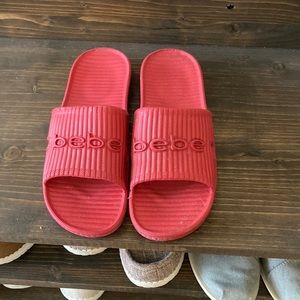 Bebe brand slides size 8